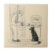 Dog wordt ouder tegeltje (Voorkant)