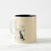 Dog wordt ouder tweekleurige koffiemok (Voorkant links)