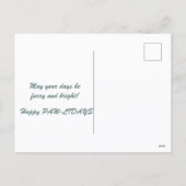 Dog Wrapped In Lights Santa PAWS is Coming to Town Feestdagenkaart (Achterkant)