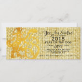 Dog Year 2018 Photo lijst Greeting in Vietnamees I Kaart (Achterkant)