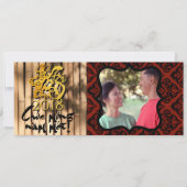 Dog Year 2018 Photo lijst Greeting in Vietnamees I Kaart (Voorkant)