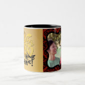 Dog Year 2018 Photo lijst Greeting in Vietnamees M Tweekleurige Koffiemok (Center)