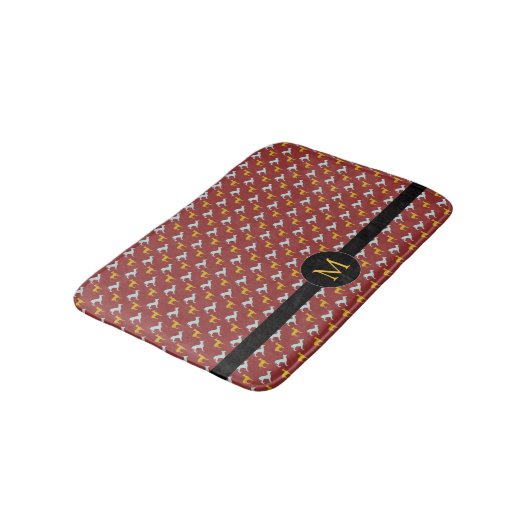 Dog Year 2018 Zodiac Birthday Monogram B Mat (Gekanteld)