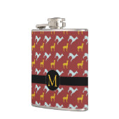 Dog Year 2018 Zodiac Birthday Monogram Flask Heupfles (Links)