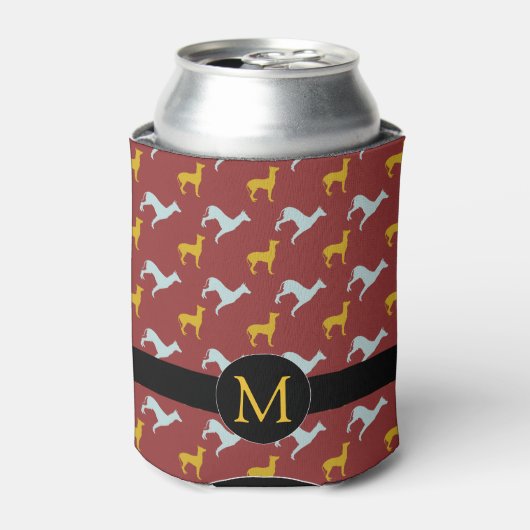 Dog Year 2018 Zodiac Birthday Monogram Koelbox Blikjeskoeler (Blikje Voorkant)