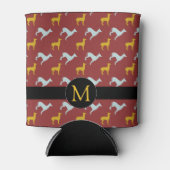 Dog Year 2018 Zodiac Birthday Monogram Koelbox Blikjeskoeler (Voorkant)