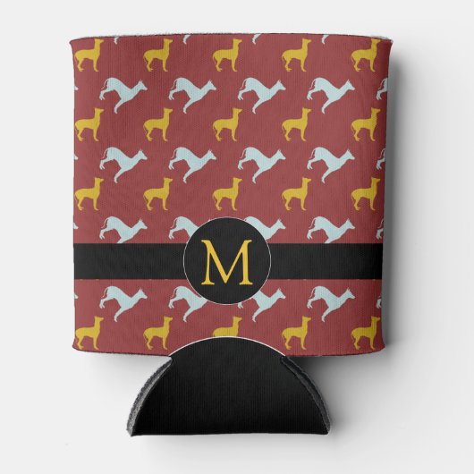 Dog Year 2018 Zodiac Birthday Monogram Koelbox Blikjeskoeler (Voorkant)