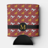 Dog Year 2018 Zodiac Birthday Monogram Koelbox Blikjeskoeler (Achterkant)