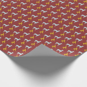 Dog Year Dogs Pattern Wrapping paper Cadeaupapier