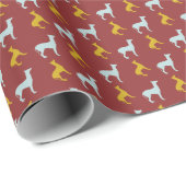 Dog Year Dogs Pattern Wrapping paper Cadeaupapier (Rol Hoek)