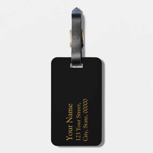 Dog Year Zodiac Birthday Monogram Bagagelabel (Achterkant verticaal)