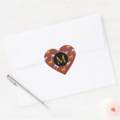 Dog Year Zodiac Birthday Monogram hart S Sticker (Envelop)