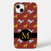 Dog Year Zodiac Birthday Monogram iPC Case-Mate iPhone Case (Achterkant)