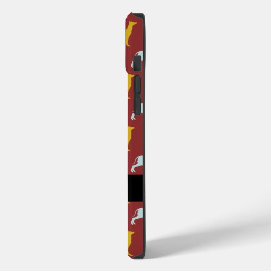 Dog Year Zodiac Birthday Monogram iPC Case-Mate iPhone Case (Achterkant / Links)