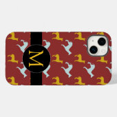 Dog Year Zodiac Birthday Monogram iPC Case-Mate iPhone Case (Achterkant (horizontaal))