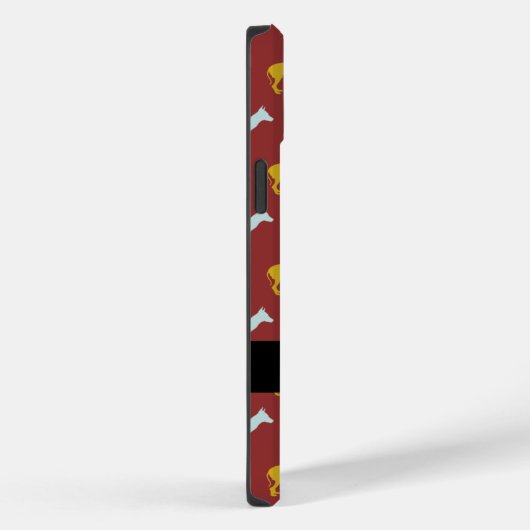 Dog Year Zodiac Birthday Monogram iPC Case-Mate iPhone Case (Achterkant / Rechts)