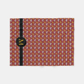 Dog Year Zodiac Birthday Monogram S Blanket Fleece Deken (Voorkant (Horizontaal))