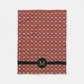 Dog Year Zodiac Birthday Monogram S Blanket Fleece Deken (Voorkant)