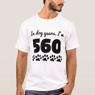 Dog Years 80th Birthday T-shirt
