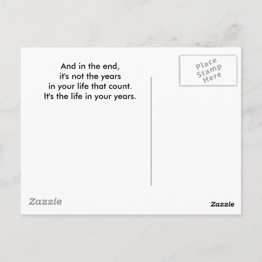 Dog Years... Briefkaart (Achterkant)