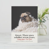 Dog Years New Year Photo Greeting Feestdagenkaart (Staand voorkant)