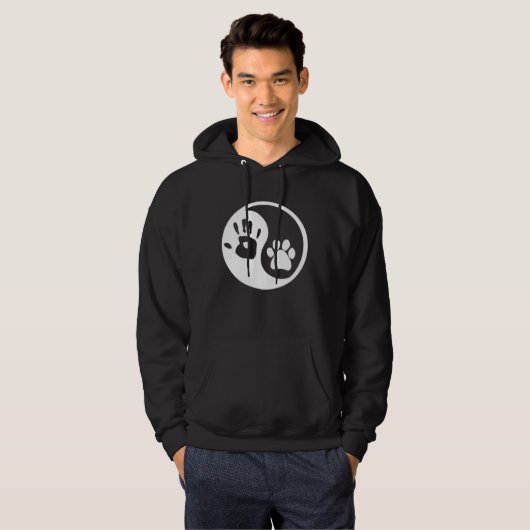 Dog Yin Yang Hoodie (Voorkant volledig)