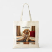 Dog Yoga Tote Bag (Achterkant)