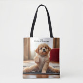 Dog Yoga Tote Bag (Voorkant)