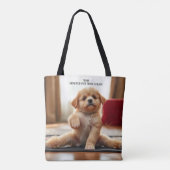 Dog Yoga Tote Bag (Achterkant)