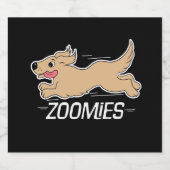 Dog Zoomies Bier Etiket (Enkel label)