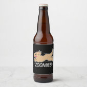 Dog Zoomies Bier Etiket (Voorkant)
