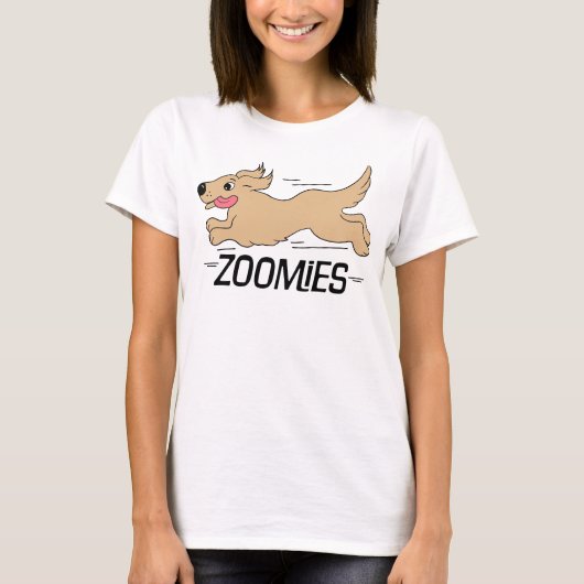 Dog Zoomies Brown T-shirt (Voorkant)