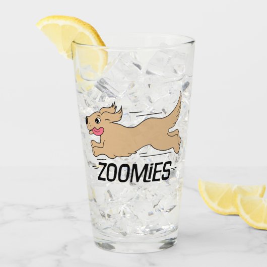 Dog Zoomies Energy Glas (Voorkant ijs)