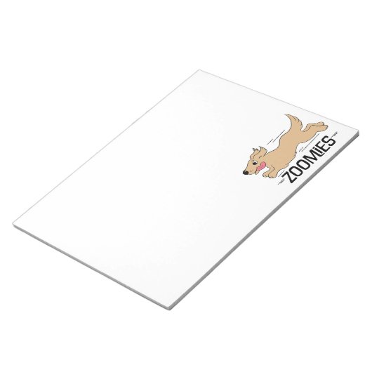 Dog Zoomies Funny Notitieblok (Schuin)