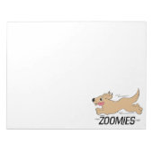 Dog Zoomies Funny Notitieblok (Voorkant)
