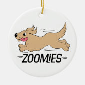 Dog Zoomies Keramisch Ornament (Voorkant)