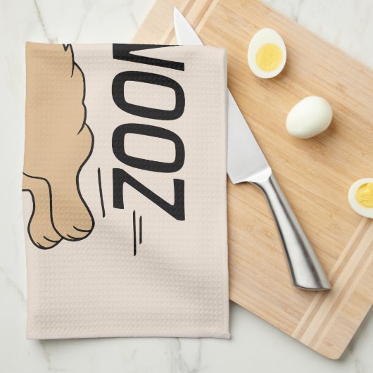 Dog Zoomies Theedoek (Quarter Fold)