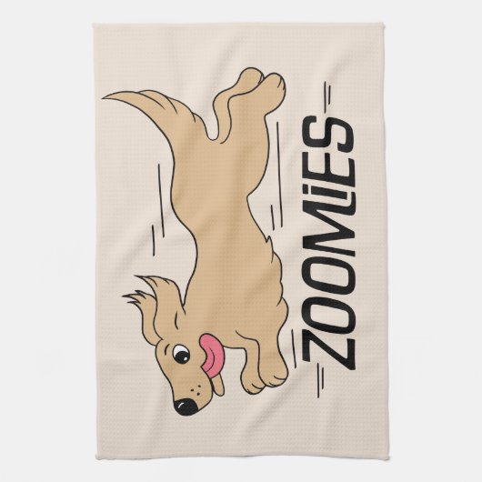 Dog Zoomies Theedoek (Verticaal)