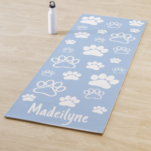 Doga-handgeschreven zwart-wit-kalmerend blauw afdr yogamat