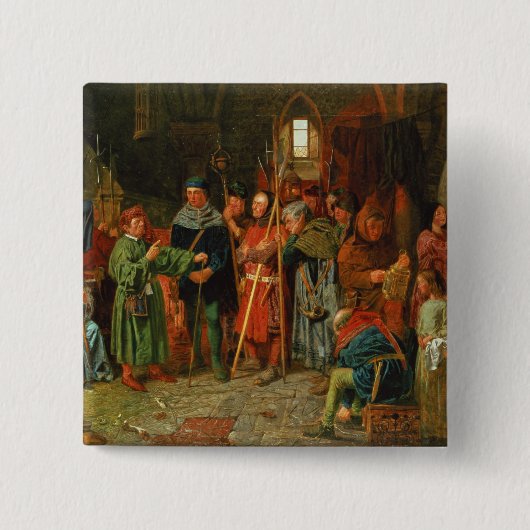 Dogberry's Charge to the Watch Vierkante Button 5,1 Cm (Voorkant)