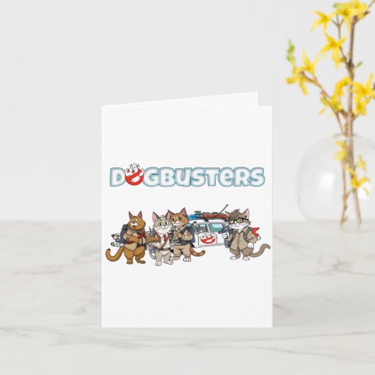 Dogbusters Cats Kaart (Gele Bloem)