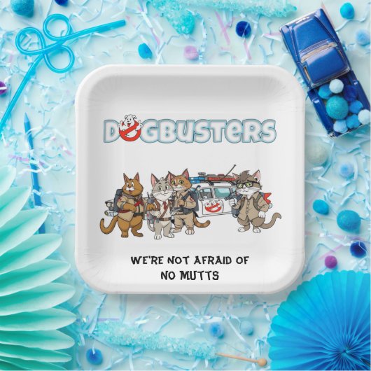 Dogbusters Cats Papieren Bordje (Feest)