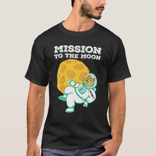 Doge-1-missie naar de Moon Doekoetsen in Hodl Funn T-shirt (Voorkant)