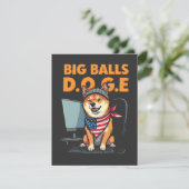 Doge afdeling van de overheid Efficiëntie Bedankkaart (Staand voorkant)