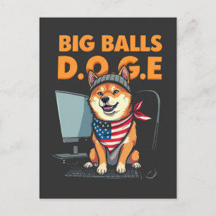 Doge afdeling van de overheid Efficiëntie Feestdagenkaart