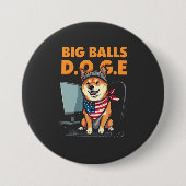 Doge afdeling van de overheid Efficiëntie Ronde Button 7,6 Cm (Voorkant)
