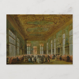 Doge Alvise Mocenigo IV Geeft een banket Briefkaart