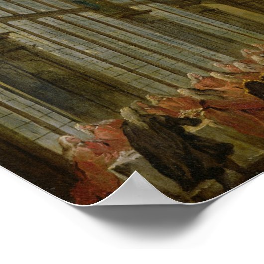 Doge Alvise Mocenigo IV Geeft een banket Poster (Hoek)