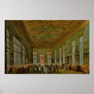 Doge Alvise Mocenigo IV Geeft een banket Poster