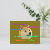 doge badge briefkaart (Staand voorkant)
